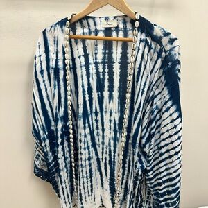 Blue Oversized Relaxed Blouse
